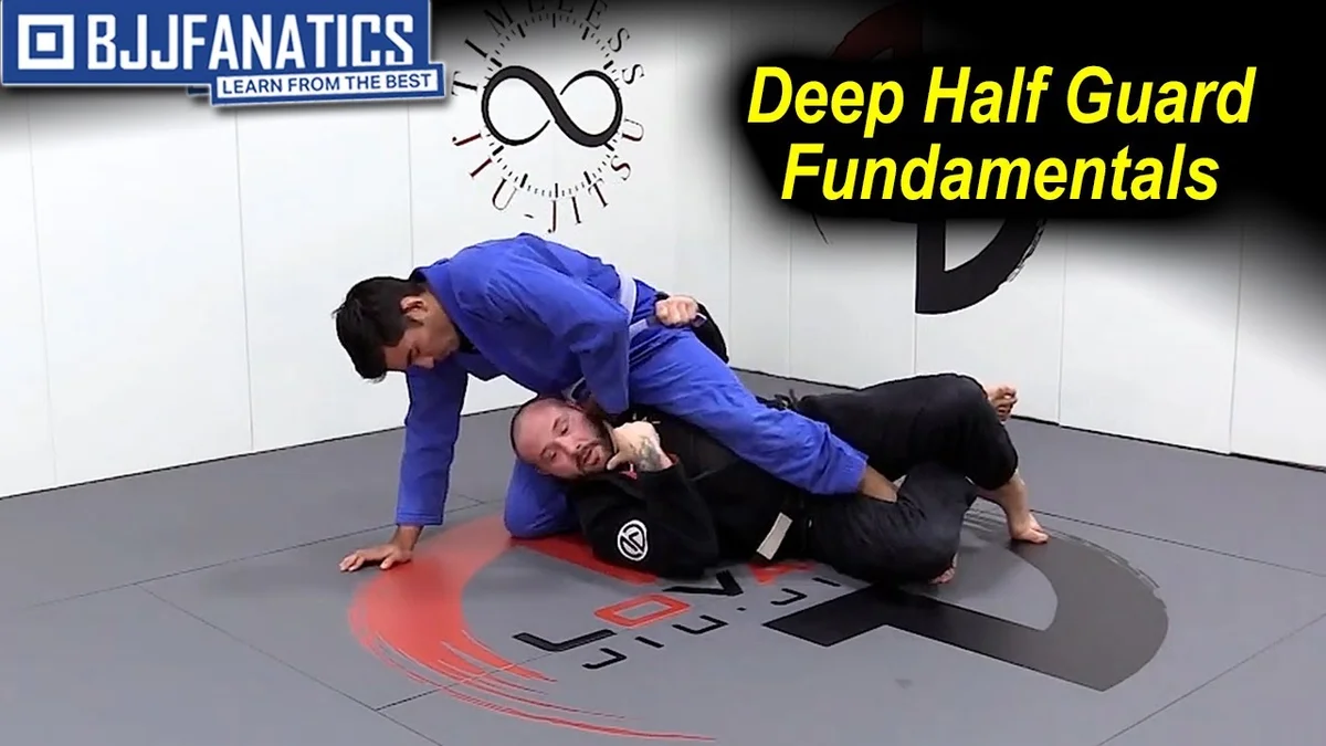Dallas Niles demonstrating deep half guard fundamentals at Method Jiu-Jitsu Tulsa